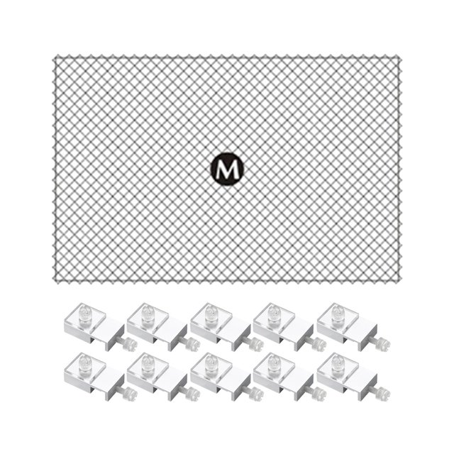 Filets de Couverture d'Aquarium - Filets Continus, Filets Anti-, Couverture d'Aquarium, Durable 80x106 cm 10 Pinces