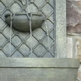 thumbnail image 4 of Sunnydaze Fontaine Murale d'Extérieur en Polystone Électrique de 31 Po H avec Rosace et Feuilles, Fini Calcaire, 4 of 6