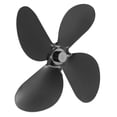 thumbnail image 2 of Lame de Ventilateur de Cheminée, Alliage d'Aluminium Conception Standard Meilleure Circulation d'Air Lame de Ventilateur de Poêle 4 Lames pour la Réparation Noir, Rouge, Or, Argent, Bronze, 2 of 8