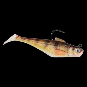PowerBait Pre-Rigged swim shad, 5Pk, 2" HD Yellow PerchF