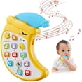 thumbnail image 1 of CHOK Educational Cell Phone Toy for Infant with Removable Teether Electronic Learning Toy with Lights  Songs Toy Phone for Kids- Yellow, 1 of 7