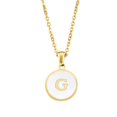 thumbnail image 1 of Clearance Now! Alloy Nelace English Letter Nelace Circular Pendant 26 Nelac✨ A-Z / ω R0R8, 1 of 1