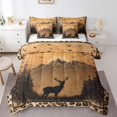 thumbnail image 1 of Comforters Twin Size Set with Sheets for Kids Deer Bedding,7 Pieces Bed in a Bag Twin Rustic Leopard Print Bedding Sets with Comforter, Sheets, Pillowcases and Shams, 1 of 5