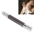 thumbnail image 4 of Manual Shaver Handle, Reusable Metal  Handle Men's  For Men's Gift For Shaving Black,Silver, 4 of 8