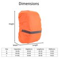 thumbnail image 3 of Housse de Pluie Sac à Dos avec Bande Réfléchissante Imperméable Ultraléger Sac à Dos, Pochette de Rangement, pour la Randonnée, le Camping, le Vélo, en Plein Air, Voyager, 3 of 5