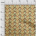 thumbnail image 1 of oneOone Polyester Lycra Pale Orange Fabric Chevron Geometric Craft Projects Decor Fabric Printed By The Yard 56 Inch Wide, 1 of 4