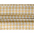 thumbnail image 4 of oneOone Velvet Yellow Fabric Check Check Craft Projects Decor Fabric Printed By The Meter 58 Inch Wide, 4 of 5