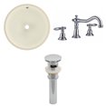 thumbnail image 1 of American Imaginations 16-in. W Round Bathroom Undermount Sink Set In Biscuit - Chrome Hardware - Overflow Drain Incl. AI-27043, 1 of 9