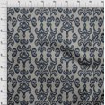 thumbnail image 3 of oneOone Cotton Poplin Fabric Paisley & Floral Ikat Print Fabric BTY 42 Inch Wide, 3 of 4