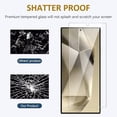 thumbnail image 4 of Zonyee HD Tempered Glass Screen Protector for Samsung Galaxy S24 Ultra 5G, Scratch & Impact Absorbing,Easy Install,3 Pack, 4 of 8