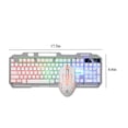thumbnail image 3 of T25 Game Luminous 104 Key Mouse And Keyboard Set Wired Metal Panel Mechanical Hand FeelingMouse And Keyboard Set With Mobile Phone Bracket, 3 of 6