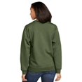 thumbnail image 2 of Gildan SF000 Adult Softstyle Fleece Crew Sweatshirt - MILITARY GREEN - S, 2 of 2