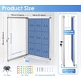 thumbnail image 2 of Fabric Bulletin Board Enclosed Wall-Mounted Display Case for Office Classroom Home x(xA), 2 of 9