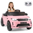 thumbnail image 1 of Costway Licensed Land Rover Kids Ride on Car with Remote Control, LED Lights, Music, Horn Pink, 1 of 10