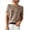 Khaki, variant on UNITWRY Summer Sweaters For Women Crew Neck Knitted Shirt Short Sleeve Sweaters Casual Pullover Tops