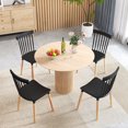 thumbnail image 4 of Gymax Set of 4 Windsor Dining Chairs Dining Chairs w/ Spindle Backs & Curved Seats Blsck, 4 of 9
