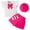 Hot Pink, variant on dmqupv Cowgirl Outfits For Girls Baby Girl Summer Clothes Ruffle Short Sleeve Ribbed Romper Plaid Pattern Skirt With Headband Hot Pink,Size for 18-24 Months