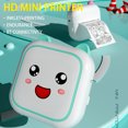 thumbnail image 3 of Imprimante de Poche Mini Portable de 2 Pouces C26 avec Résolution de 200 Dpi, Idéale pour les Notes, Images et Textes, avec Pile au Lithium Intégrée et 1 Rouleau de Papier Thermique - Offerte en Options Bleu et Rose., 3 of 6