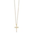 thumbnail image 1 of 14K Yellow Gold Madi K .01ct Diamond Cross Necklace 15 Inch, 1 of 1
