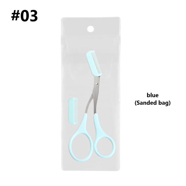 Reduce Price! WSBDENLK Eyebrow Trimmers Scissor 2024 New Eyebrow Scissors With Comb Precision Eyebrow Trimming Scissors Non-Slip Eyebrow Cutter Hair Removal Eyebrow Scissors