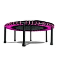 thumbnail image 2 of LEAPS & REBOUNDS 48" Mini Fitness Trampoline & Rebounder for Adults, Pink, 2 of 7