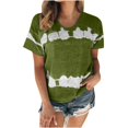 thumbnail image 2 of Wolfast T-Shirts pour Femmes Mode Femmes Mode T-Shirt Imprimé Manches Courtes Blouse Col Rond Hauts Décontractés Manches Courtes Blouses pour Femmes, 2 of 9