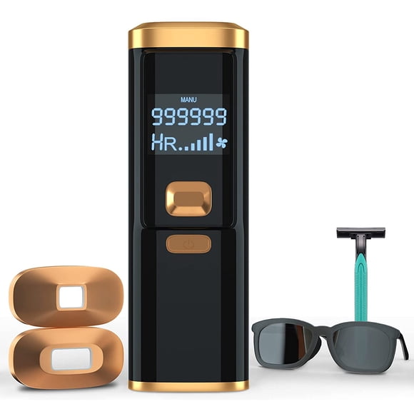 Épilation au Laser, Épilation pour Femmes et Hommes Permanente et Indolore, Épilateur Amélioré jusqu'à 999,999 Éclats, Dispositif d'Épilation à Domicile pour Visage, Jambes, Bras, Corps Entier