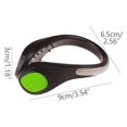 thumbnail image 1 of LED Shoe Clip Light for Running and Cycling – 9 cm x 6.5 cm x 3 cm, Continuous and Flashing Modes, Powered by 2 x CR2016 Batteries, 1 of 3