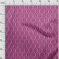 thumbnail image 3 of oneOone Rayon Dark Magenta Fabric Geometric Ogee Craft Projects Decor Fabric Printed by The Yard 56 Inch Wide, 3 of 4