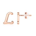 thumbnail image 1 of CHOK Sterling Silver Stud Earrings  14K Gold, 1 of 6