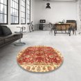 thumbnail image 3 of Ahgly Company Tapis d'Intérieur Rectangulaire Abstrait Rouge Tapis de Zone Abstrait, 2 Pieds x 4 Pieds, 3 of 6