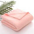 thumbnail image 1 of LSLJS High Density Coral Velvet Trimmed Children's Bath Towel, Bath Towels, 1 of 4