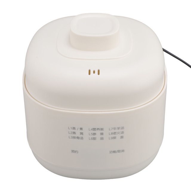 Electric Stew Pot, Anti Dry Burn Small Slow Cooker Mini Casserole Pot with Timer Lid for Home Restaurant Kitchen Soup Cooking
