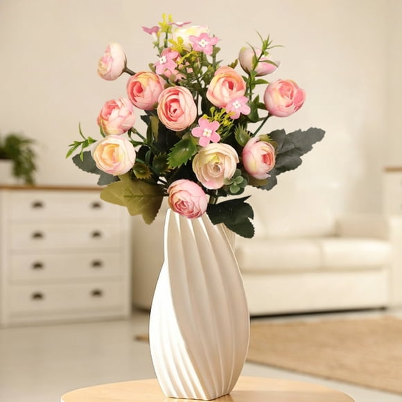 sdhkgrrt Artificial Flower Bouquet, Wedding Handheld Flower Wall Decor, Imitation Rose Home Decoration, Real-Like Faux Floral Arrangement for Centerpieces and Vase Fillers