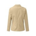 thumbnail image 3 of Innerwin Blazers Solid Color Women Cardigan Jacket Work Shawl Neck Slim Fit Business Jackets Apricot S, 3 of 6