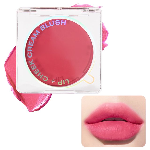 Beauty Lipstick Makeup Cheek ,2 In 1 Cheek + Lip Color High Pigmented Formula Multi Use Blushes, Lipstick for Women