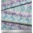 thumbnail image 3 of Soimoi Poly Georgette Fabric Stripe & Ogee Damask Decor Fabric Printed Yard 52 Inch Wide, 3 of 3