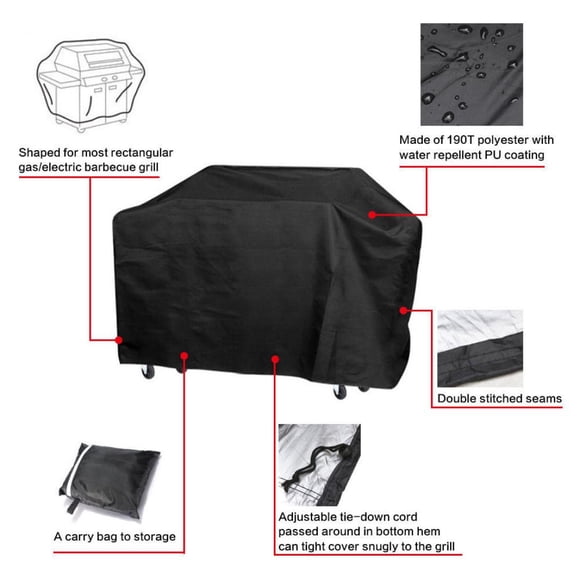 Gas Grill Covers Heavy Duty Waterproof Extra Large Bbq Cover Heavy Duty Rain Snow Barbeque Grill Protector Heavy Duty Grill Cover