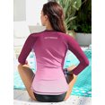 thumbnail image 4 of Rash Guard Shirt for Women Zip Front Long Sleeve Sun Protection Swimwear Tops, 4 of 6