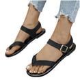 thumbnail image 1 of CHGBMOK Sandals Womens Strap - Style Flat Sandals with Buckle Closure and Comfort Footbed Sizes 36-43, 1 of 6