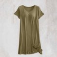 thumbnail image 3 of Pyjama en Coton pour Femmes en Liquidation, Chemises de Nuit Grande Taille pour Femmes, Chemises de Nuit à Manches Courtes avec Soutien-Gorge Intégré, Nuisette à Enfiler, Robe de Nuit Douce et Confortable, Chemise de Nuit pour Femmes, Nouvelle Jaune TG, 3 of 9