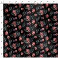 thumbnail image 4 of Soimoi Black polyester Crepe Fabric Pomegranate & Fig Fruits Decor Fabric Printed Yard 52 Inch Wide, 4 of 5