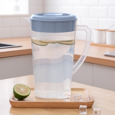 Clear Plastic Pitcher With Lid Clear Water Pitcher For Cold Drinks Iced Tea Pitcher For Lemonade Iced Tea Milk Beverages