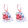thumbnail image 1 of 2pcs Christmas Tree Decorative Resin Pendants Santa Claus Hanging Decors, 1 of 7