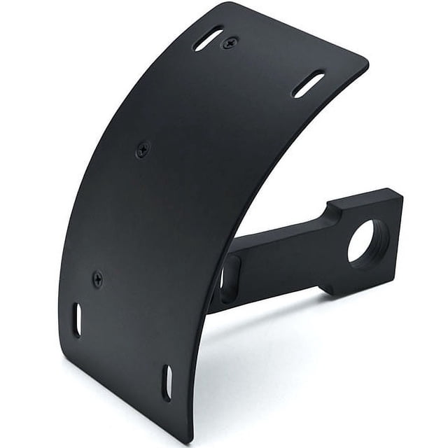 Krator Black Vertical Axle Mount Motorcycle Plate Holder Compatible with Honda VTX 1300 C R S RETRO