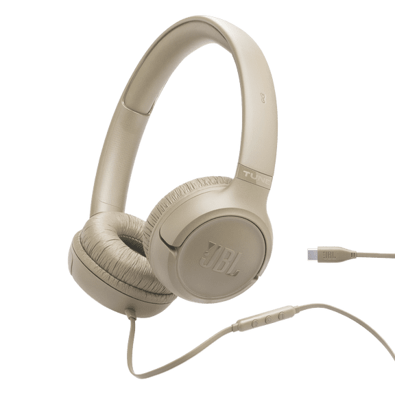 JBL Tune 530C - Casque supra-auriculaire filaire - Beige