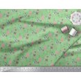 thumbnail image 2 of Soimoi White Poly Georgette Fabric Stripe & Paisley Decor Fabric Printed Yard 52 Inch Wide, 2 of 3