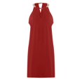 thumbnail image 4 of Weiqiqre Robes pour Femmes Grande Taille Solde de Feu Mode Femmes Été Aguichant Décontractée Sans Manches à Col Licou Robe Unie, 4 of 6