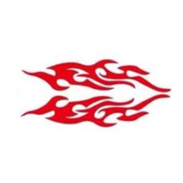 DIY Flame Vinyl Decal Sticker Waterproof For Car Motorcycle Gas Tank Fende