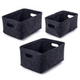 thumbnail image 4 of Truu Design, Paniers de rangement en feutre, ensemble de 3, 4 of 4